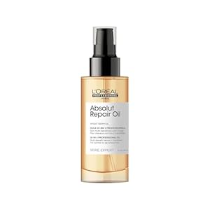 L’Oréal Professionnel Absolut Repair 10-in-1 Oil – Multi-Benefit Oil For Dry & Damaged Hair, Repairs Hair and Provides Shine With Quinoa and Proteins