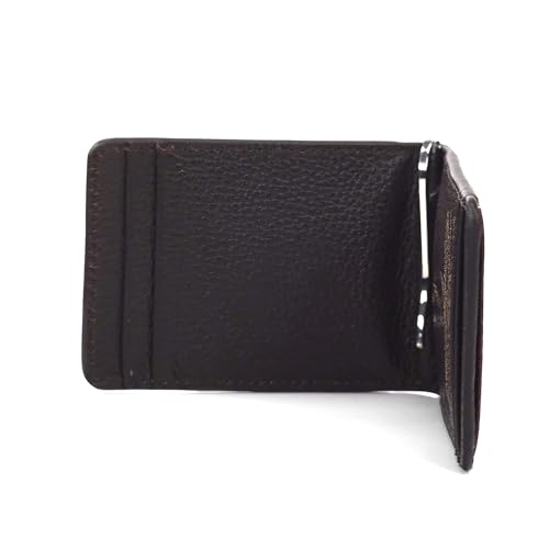 ARIAT Men's Bifold Money Clip Shield Logo Brown Rowdy4