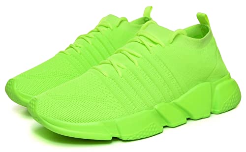 Image of GSLMOLN Mens Womens Fashion Sneakers Unisex Slip on Ultra-Sock Knit Soft Sole Breathable Lightweight Casual Walking Shoes