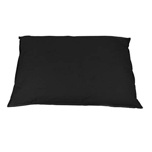 Cama rectangular Lex & Max Tivoli negra de 120 x 80 cm para el descanso de mascotas