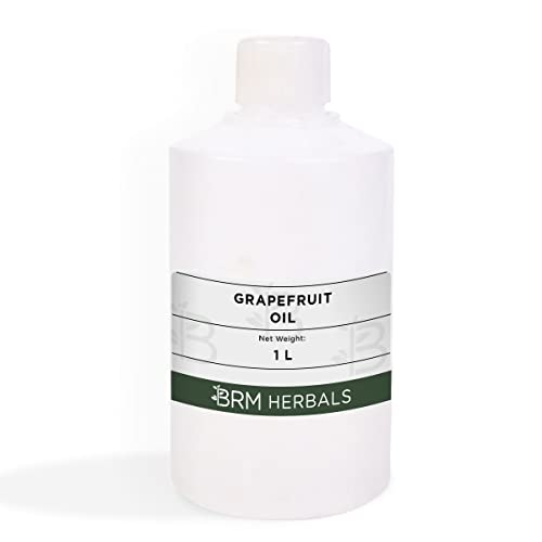Image of Grapefruit Essential Oil - Therapeutic & Cosmetic Grade - 1L For Aromatherapy, Diffuser, Soap Making, Cosmetic Making, Lotions, Creams, DIY Personal Care For Face, Hair, Skin & Body