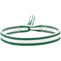 Pulseras Trendhim Pulsera de Hombre o Mujer de Tela con la Bandera de de Andalucía y Betis, Ajustable a Todas Las Medidas.