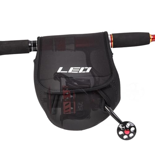 Aumotop Juego de Fundas Acolchadas para Cañas de Pescar y Bolsas para Carretes Máxima Protección y Organización Entusiastas la Pesca, Funda Protectora Carretes Pesca, Cañas Pescar Diferentes (M)
