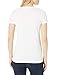 Lacoste Women's Short Sleeve Cotton Jersey Vneck Tee Shirt, White, Lacoste 42