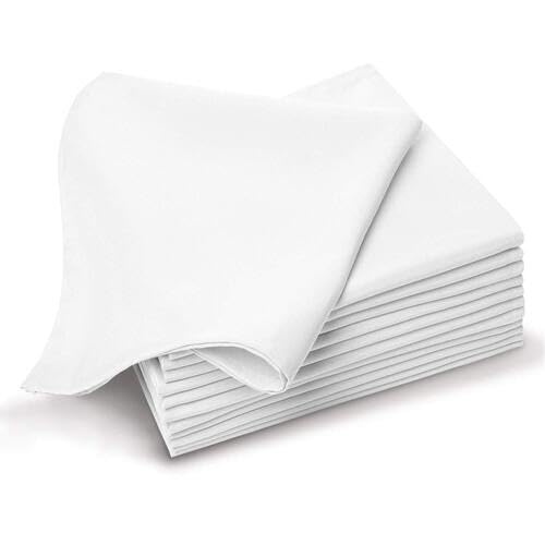 Flourish Disposable Soft Napkins, White, Single-Use Guest Towels, Linen Feel, 12 x 12 Inch, 25 Count Pack, for Kitchen, Bathroom, Dining-image-11