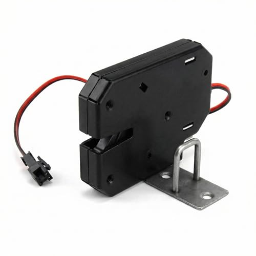 QWORK DC 12V Serrure électrique Serrure électronique d'armoire pour système de contrôle d'accès de porte de tiroir d'armoire (sans interrupteur de...