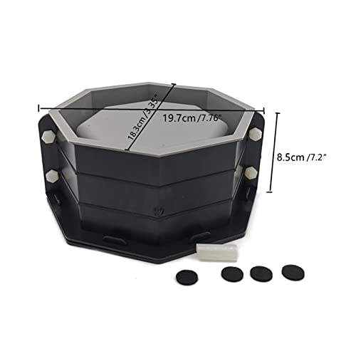 Moule silicone pot béton octogonal grand format pour bougie