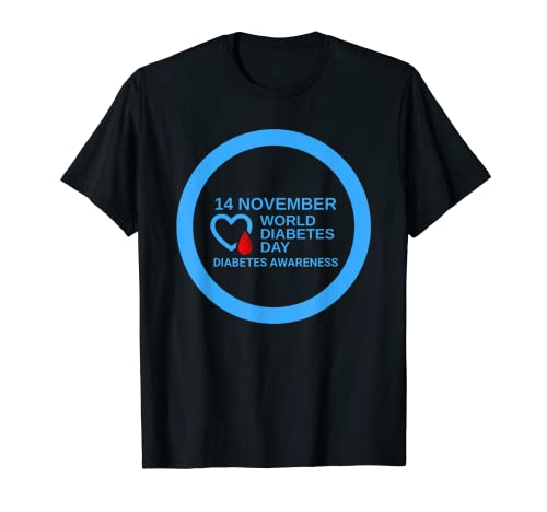 World Diabetes Day 2023 Type 1 Type 2 Diabetes Awareness T-Shirt
