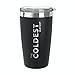 The Coldest Tumbler- Cup Hydro Pint 20 oz (Sliding Lid) - Beverages Hot and Cold 3x Longer, Durable Double Wall Insulated Thermos Flask - Black