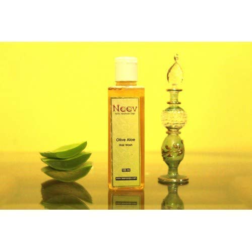 Neev Herbal Handmade Soaps Moisturizing and Conditioning Olive Aloe Hair Wash (100ml)-image-27