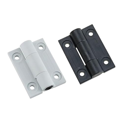 Charnière en plastique à couple variable noir avec positionnement réglable
