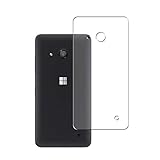 [2 Pack] Synvy Back Protector Film, compatible with Microsoft Lumia 550 Guard Skin [ Not Tempered Glass Screen Protectors ]