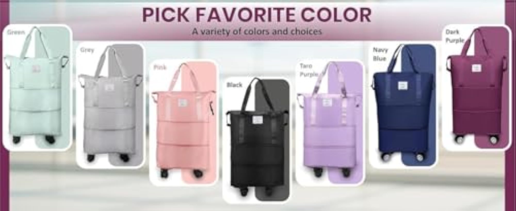 Foldable Expandable Waterproof Travel Duffle Bag