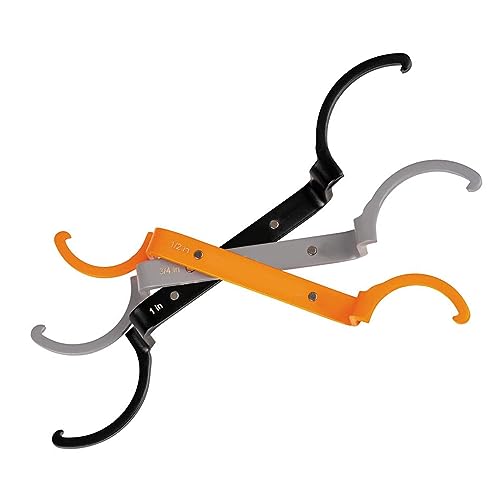 Aramox Juego de 3 Llaves para Contratuercas de 1 Pulgada, 1/2 Pulgadas, 3/4 Pulgadas, Llave de Acero de Aleación, Afloja, Aprieta las Contratuercas, Construcción para Apretar y Aflojar