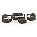 Produktbild Shaf Venus Komfort | Set für Wohnzimmer, für den Außenbereich, 4-Sitzer, recycelten Materialien, Wenge, Wenige, 4 Plätze