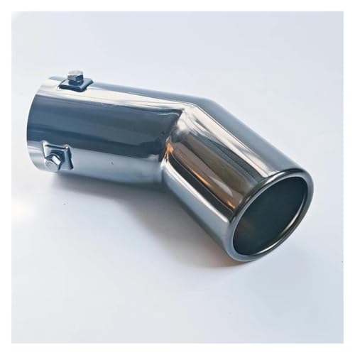 Tuyau d'échappement inox 60 mm incurvé résistant à la corrosion pour auto
