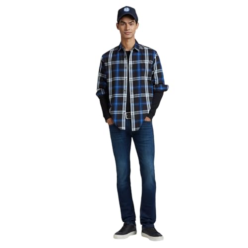 Image of Pepe Jeans Men's Regular Fit Full Sleeve Checkered Cotton Casual Shirt | Check Shirt for Man | Smart & Stylish | Multiple Styles | Mens Casual Shirts