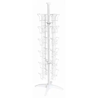 White Greeting Card Racks 48 Pockets, 32718