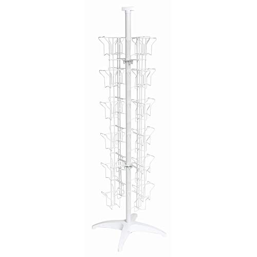 White Greeting Card Racks 48 Pockets, 32718