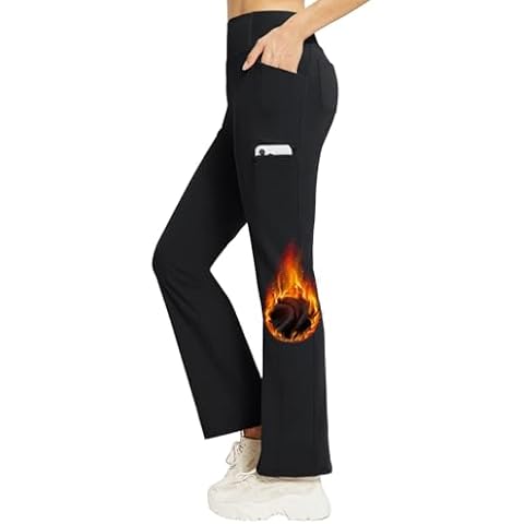 BALEAF Women's Thermal Flared Leggings Cover