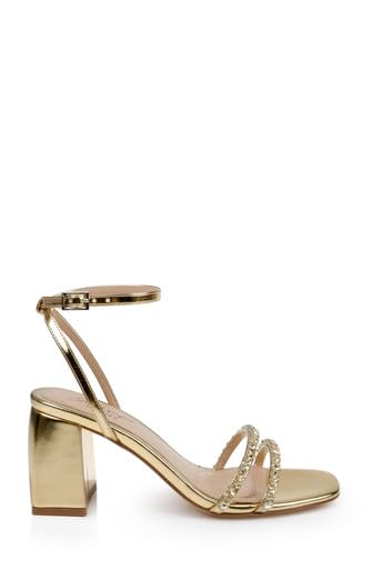 Jewel Badgley Mischka Nella Block Heel Sandals3