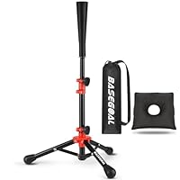 BaseGoal Baseball Tee for Kids,Batting Tee,Softball Tee,Youth Hitting Tee,Teeball Tee,Travel Tee,Easy Adjustable Height (Kids Baseball Tee)