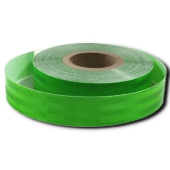 Reflective Radium Waterproof Warning Tape Night Safety Sticker High Intensity Conspicuity For Road Safety Green 2 Inch x 50 Meter (pack of 1)