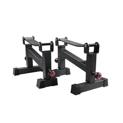 Soporte ajustable para pesas – Plataforma de peso muerto de gimnasio de 5 niveles para uso doméstico – Soporte de prensa de banco ajustable en altura 30-40 cm