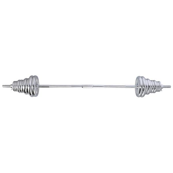 Kit Haltères Ajustables 3 En 1 HMS STC55 - Haltères Longs Droits/cassés - Pour Musculation à Domicile