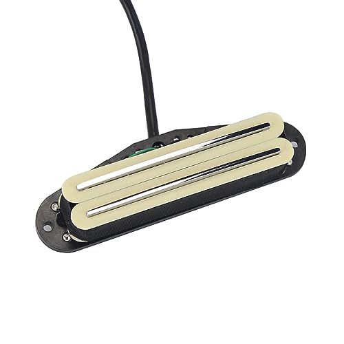 FLEOR Ceramic Hot Rail Single Coil Size Humbucker Pickups Set Neck/Middle/Bridge Pickup for ST Style Electric Guitar Cream - Image 4