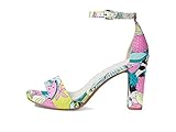 Naturalizer Womens Joy Ankle Strap Heeled Dress Sandal,Retro Fruit Print Fabric,9.5