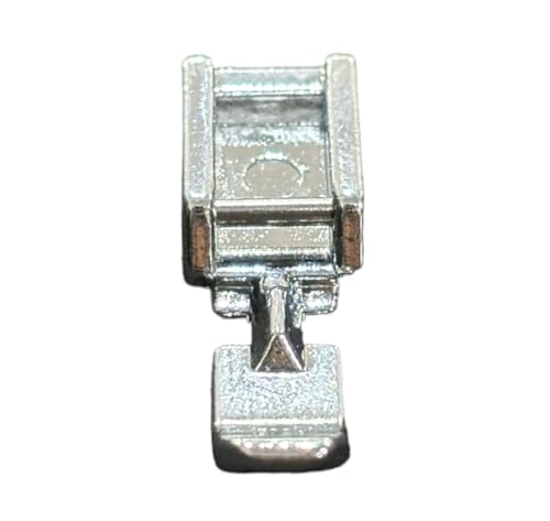 Image of ZENITH Narrow Zipper Pressure Foot Snap on Type for Automatic Electric Low Shank Sewing Machines Suitable for Usha Janome Brother Singer etc Steel Finish (Narrow Zipper Foot)