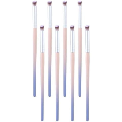 outopen 8Pcs Nail Ombre Brush Set, Nails Art Gradient Painting Blending Brushes with Wooden Handles Detailed Design Gel Polish Acrylic Powder Manicure Tools Cover
