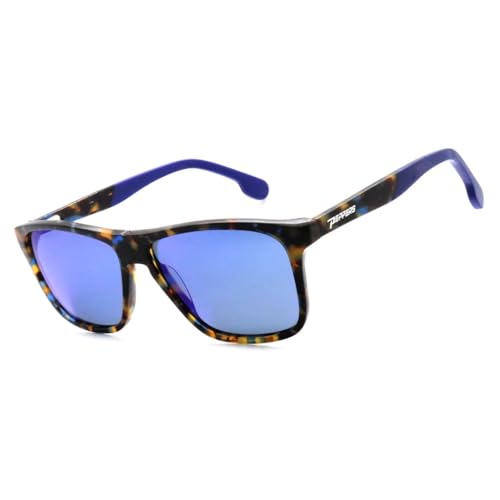 Generic Peppers Riptide Shiny Blue Tortoise With Smoke Polarized Lens Comes With Diamond Blue Mirror Sunglasses