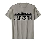 Jackson MS Skyline Silhouette Cityscape T-Shirt