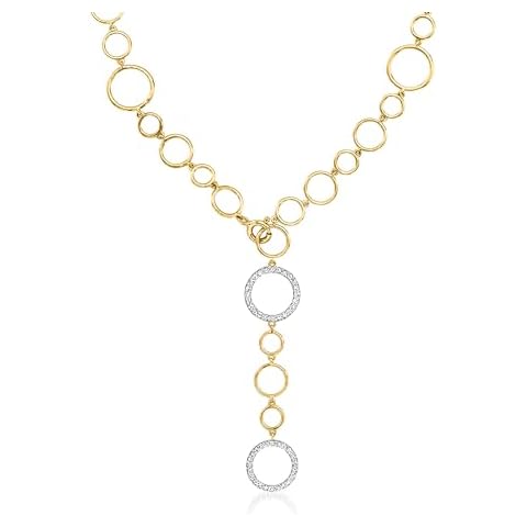Ross-Simons Diamond Circle-Link Necklace Cover