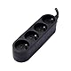Chacon 48844 4 AC Outlet (S) schwarz Power Extension – Grundlagen (schwarz, schwarz, 16 A)