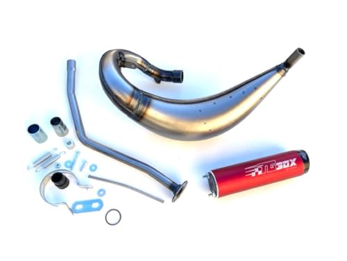 Sportauspuff Tecnigas E-NOX EVO-2 passend für Rieju MRT 50ccm AM6 – E-geprüft – Tuning Auspuffanlage Edelstahl Aluminium