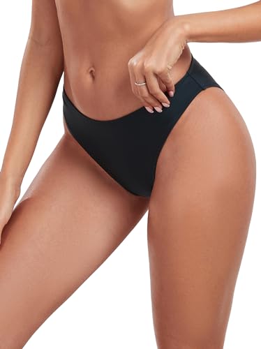 Ocean Blues Women's Cheeky High Leg Bikini Bottom Mid Rise Swim Bottom4