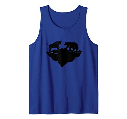 Bull Bear Market Stock Finance Intercambio de crip Camiseta sin Mangas