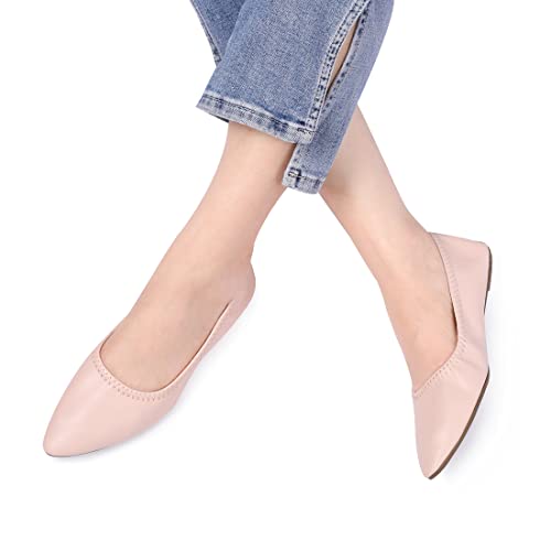 Image of Women's Ballet Flat Slip On Flats - Classic Casual Dress Shoes, Foldable Portable Travel Ballet Walking Shoes