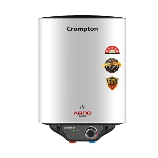 Crompton Arno Neo 25-L 5 Star Rated Storage Water Heater (Geyser) with Advanced 3 Level Safety, National Energy Conservation Award Winner 2023
