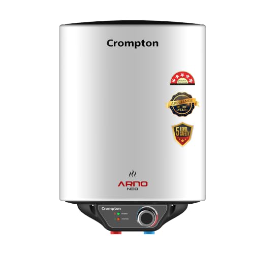 Crompton Arno Neo 15-L 5 Star Rated Storage Water Heater (Geyser) with Advanced 3 Level Safety,...