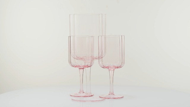 Amazon.com: Flower Vintage 酒杯- 一組20-14 盎司(約56.7-368.5