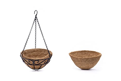 6 Pack 12 Inch Round Coco Liner For Planter, Hanging Basket, Coco Coir Liner Replacement #TOP2