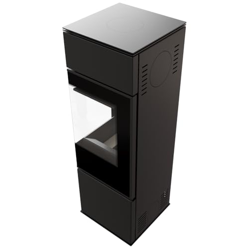 Kratki Kaminofen aus Stahl Eckkamin REN/S rechts Ø 150 7 kW BImSchV 2 Ökodesign