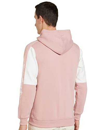 Image of The Indian Garage Co Blue Slim Fit Solid Long Sleeve Pull On Hooded Sweatshirt