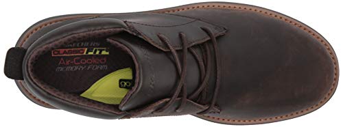 Skechers Stivaletti Wenson Osteno in Pelle Marrone...