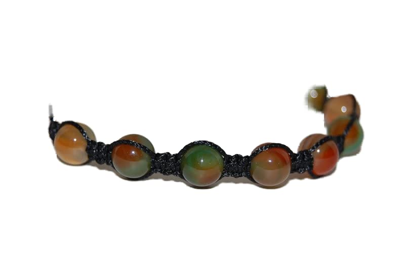 Bracelet en agate multicolore 8mm de qualité supérieure pour la guérison