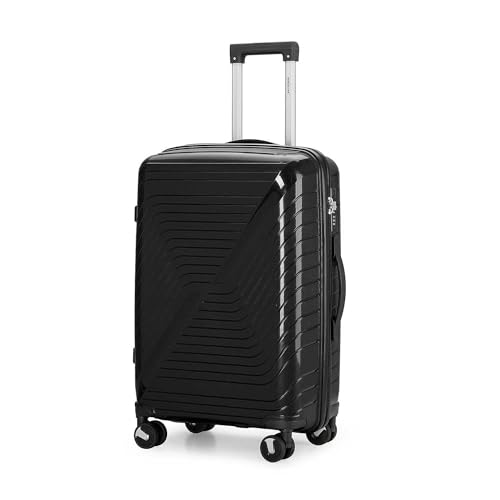 Aerostar 24” Medium Lightweight PP Hard Suitcase 4 Silent Spinner Wheels Check-in Luggage...